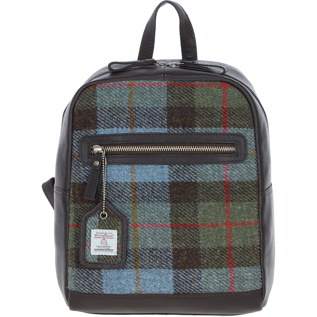Leather & Harris Tweed Classic Backpack – Brown / Macleod, view 1