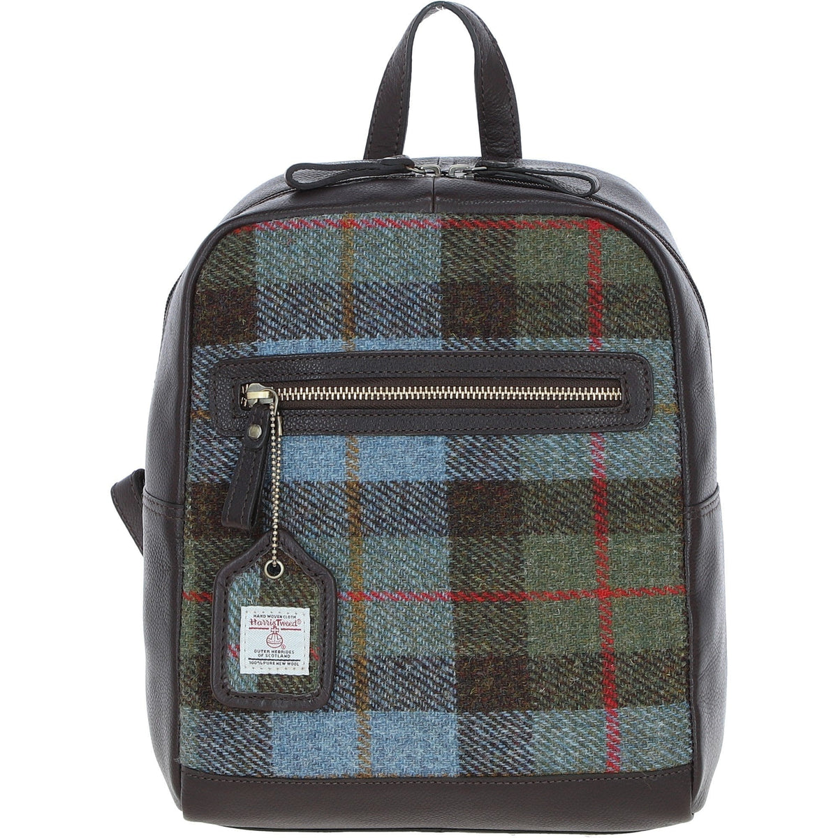 Leather & Harris Tweed Classic Backpack – Brown / Macleod, view 1