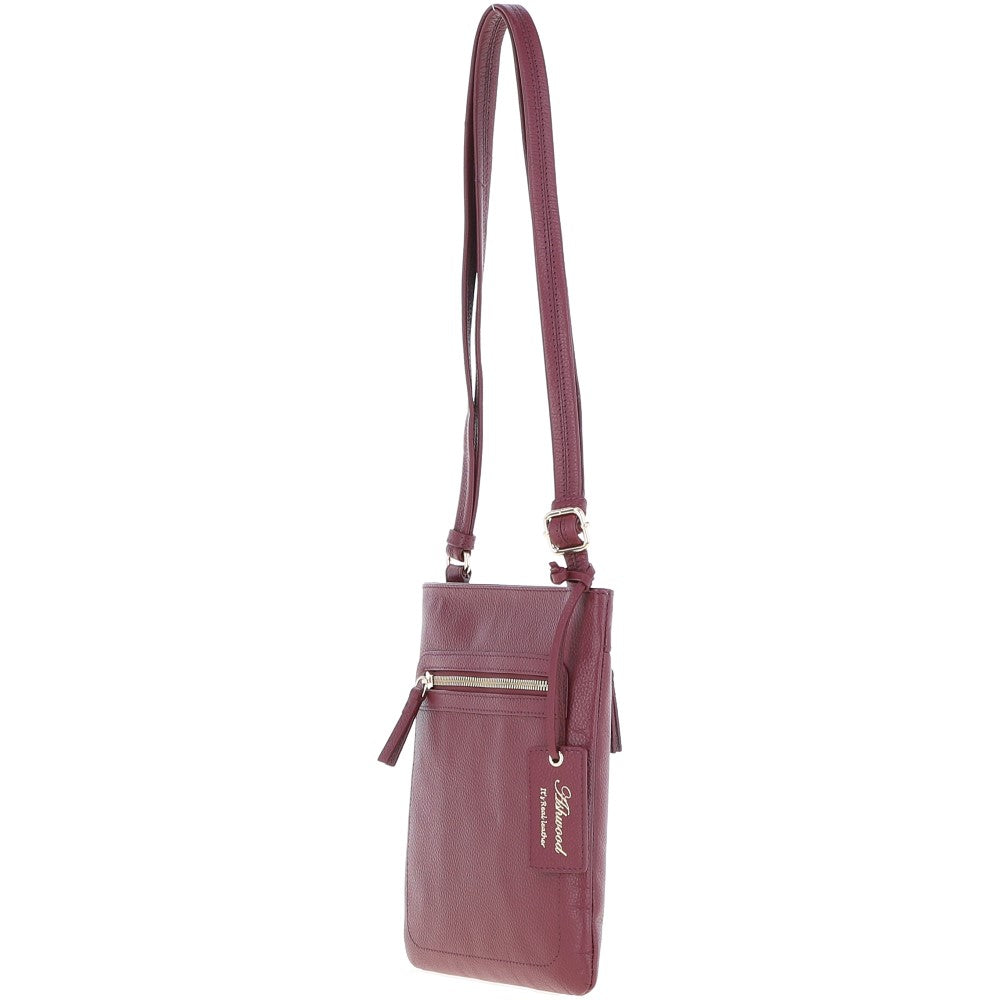Willow Bordeaux Leather Crossbody Bag