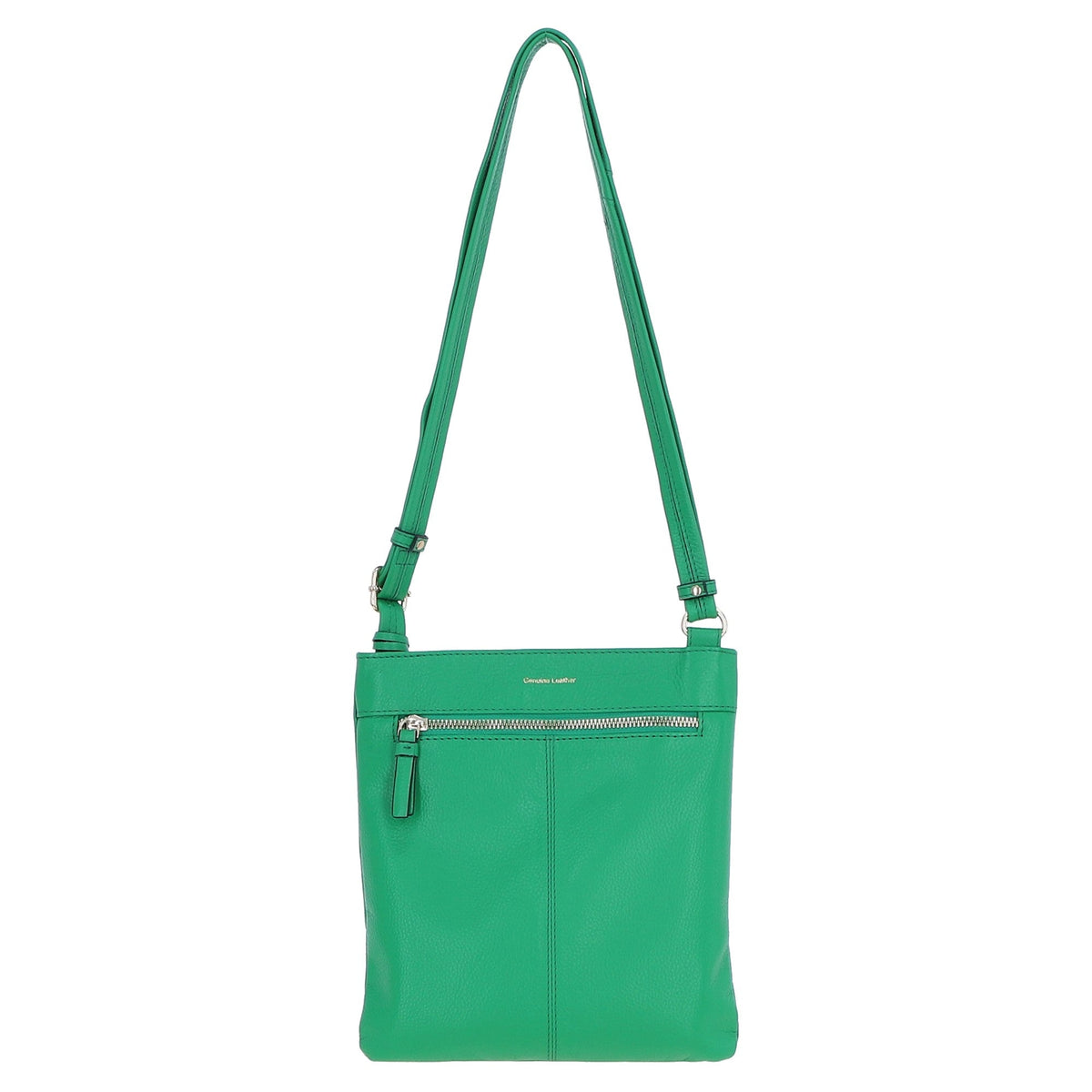 Willow Green Leather Crossbody Bag