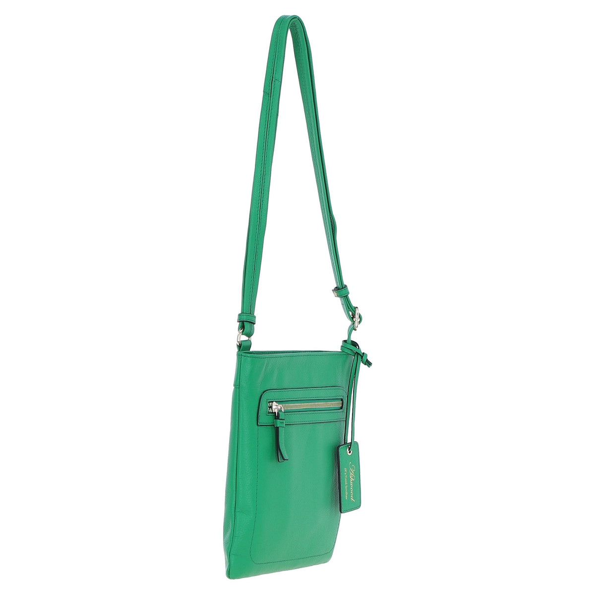 Willow Green Leather Crossbody Bag