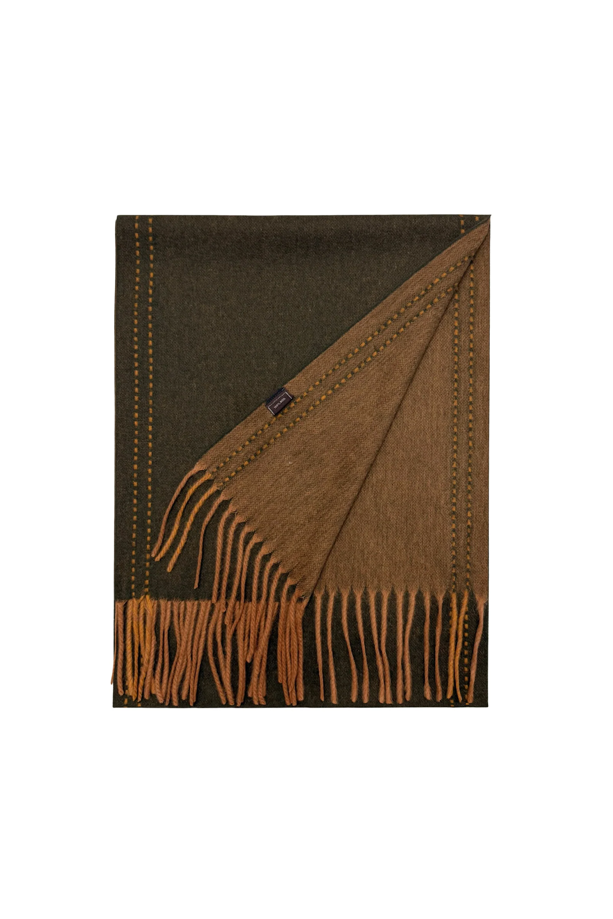 Fieldstone Northumberland Army Green Wool Scarf
