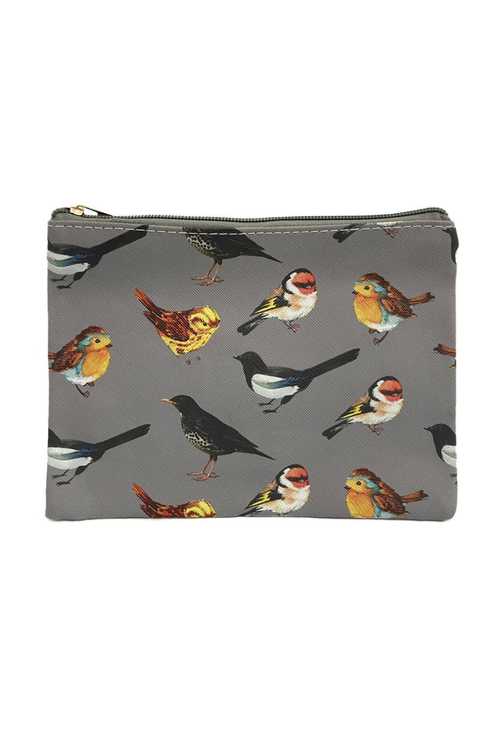 British Wildlife Bird Print Bag Collection - Grey: Clutch