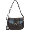 Leather & Harris Tweed Medium Saddle Bag – Brown / Macleod, view 1