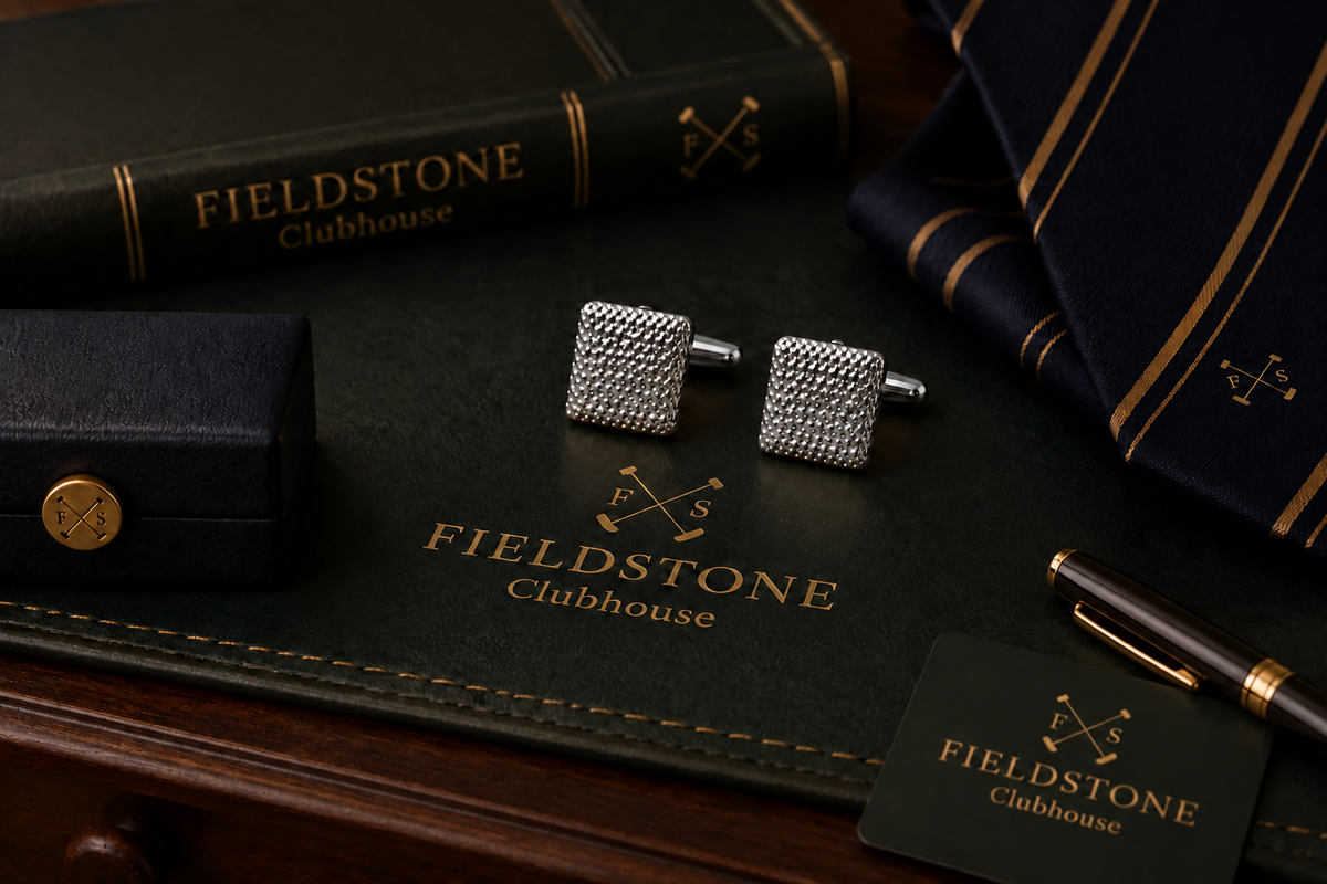 Silver Chequeboard Cufflinks