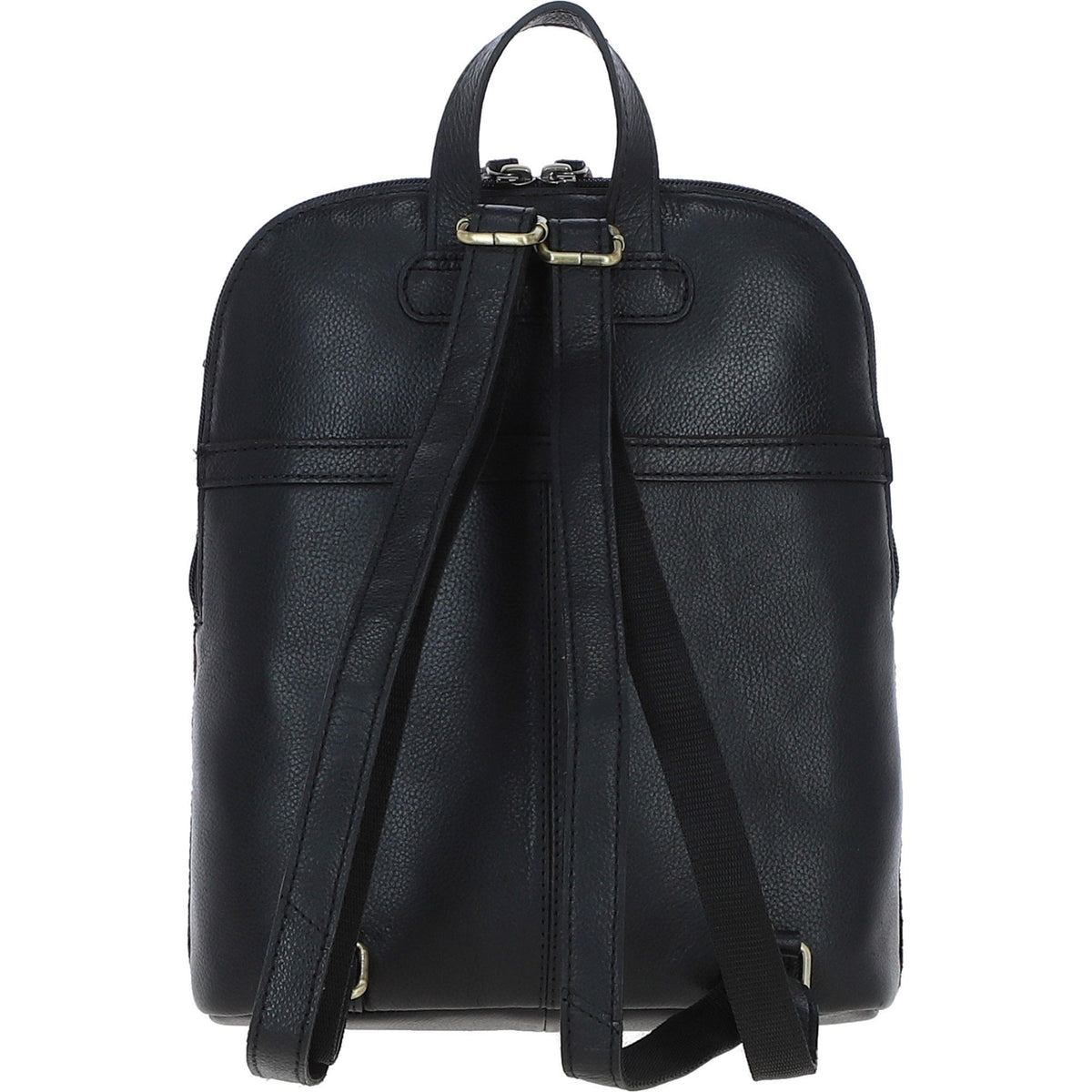 Leather & Harris Tweed Pocket Backpack – Black / Green / Red, view 3
