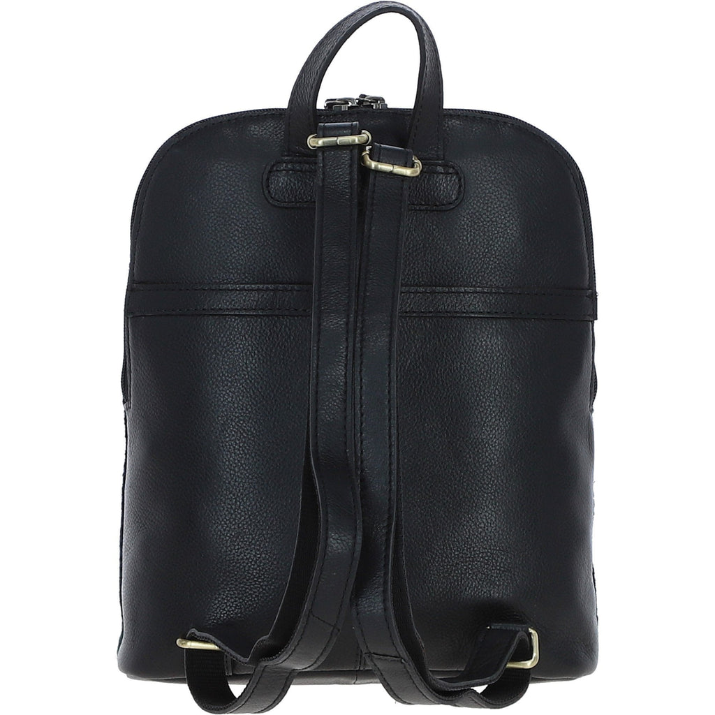 Leather & Harris Tweed Pocket Backpack – Black / Watch, view 3