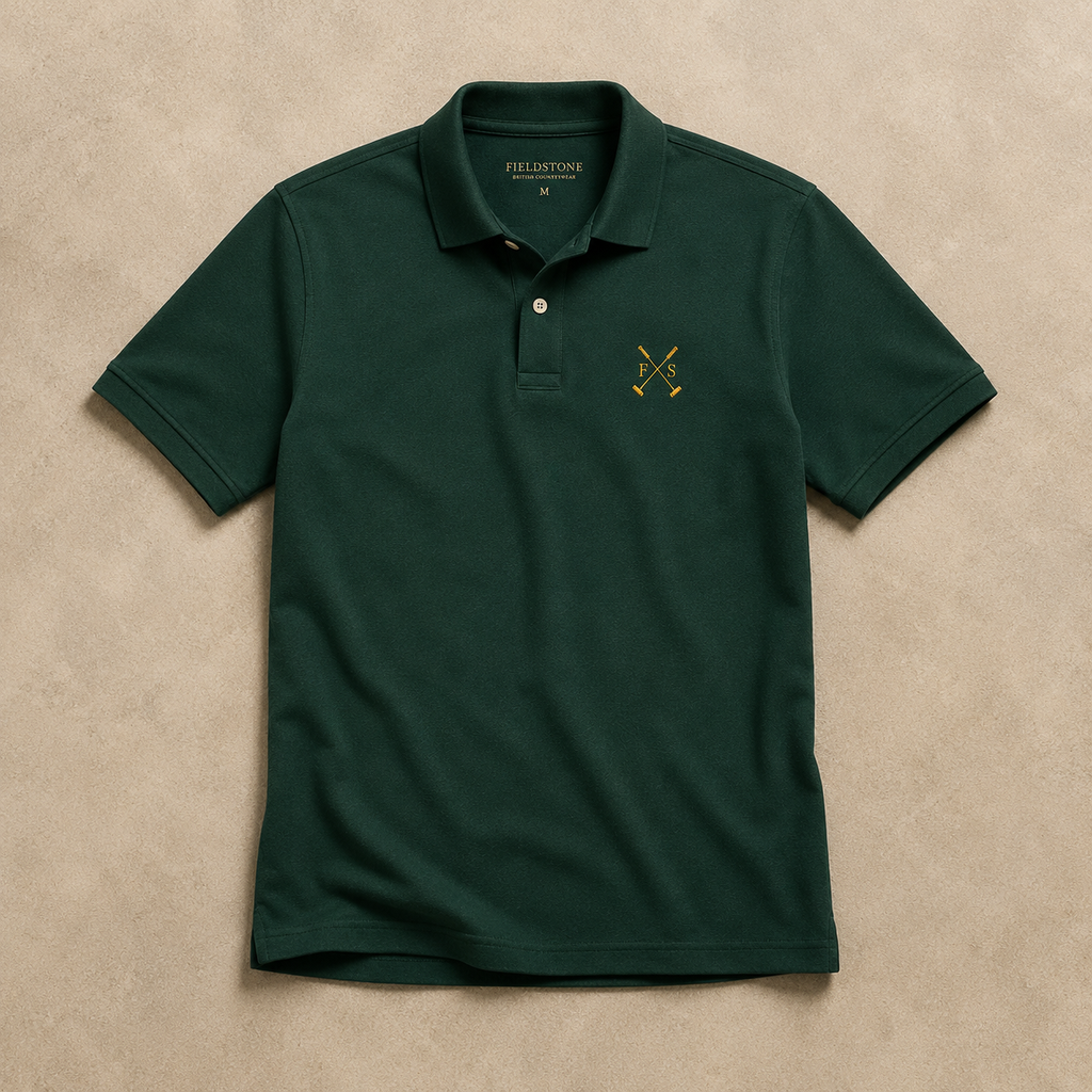 The Fieldstone Polo - Forest Green