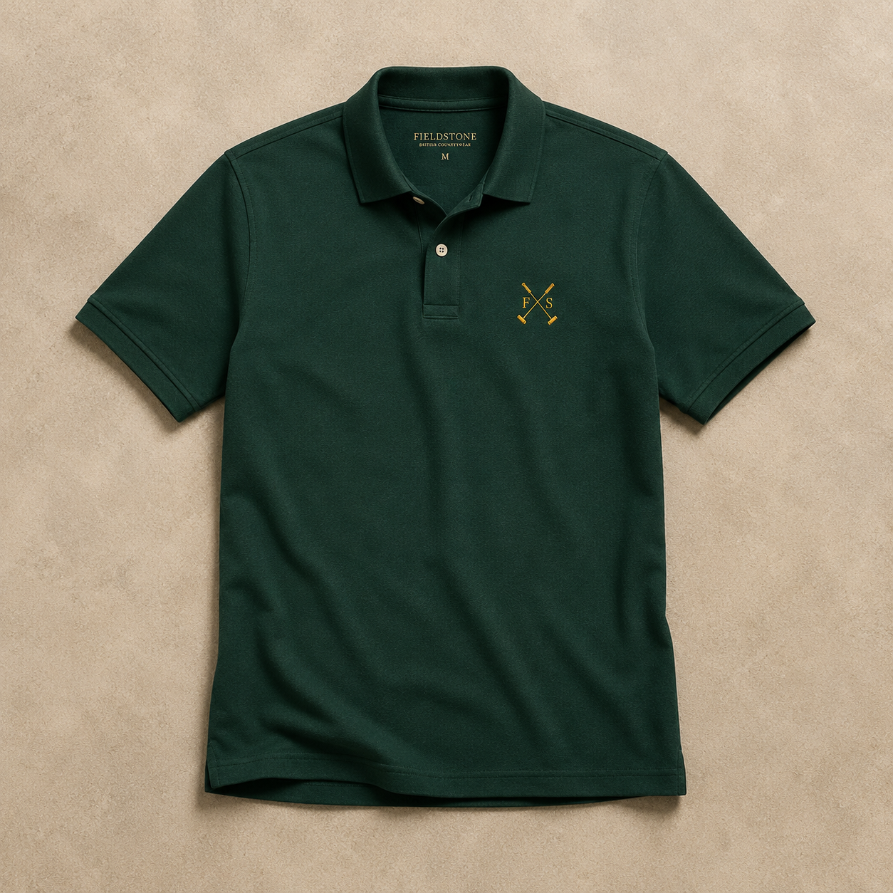 The Fieldstone Polo - Forest Green