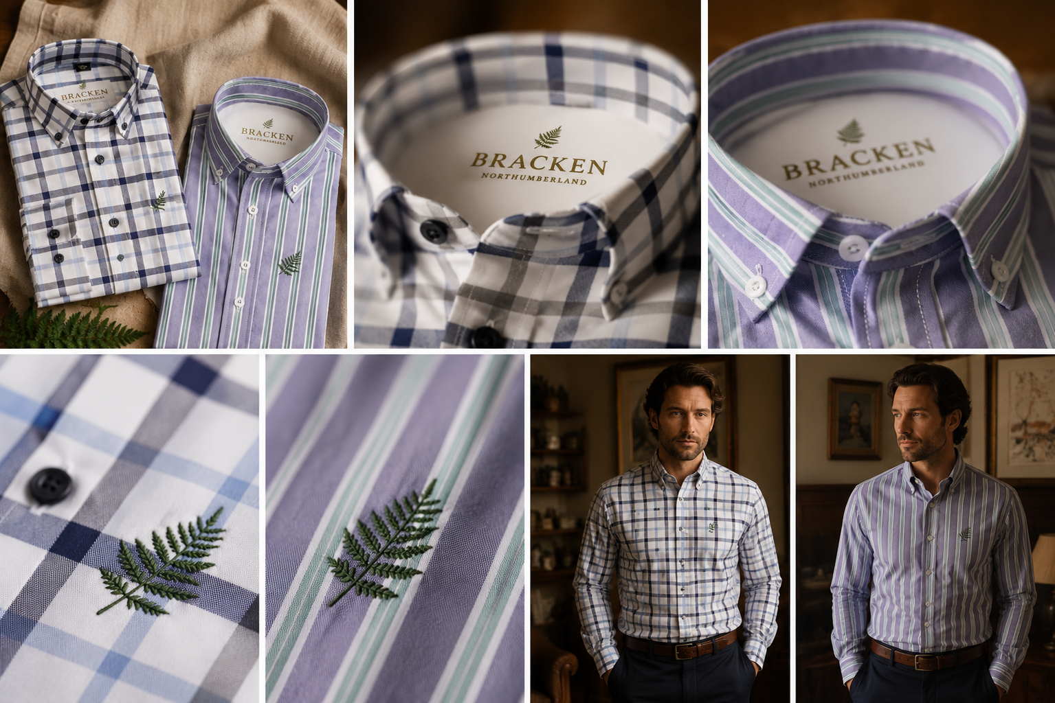 Gents' Country Shirt - Blue Stripe
