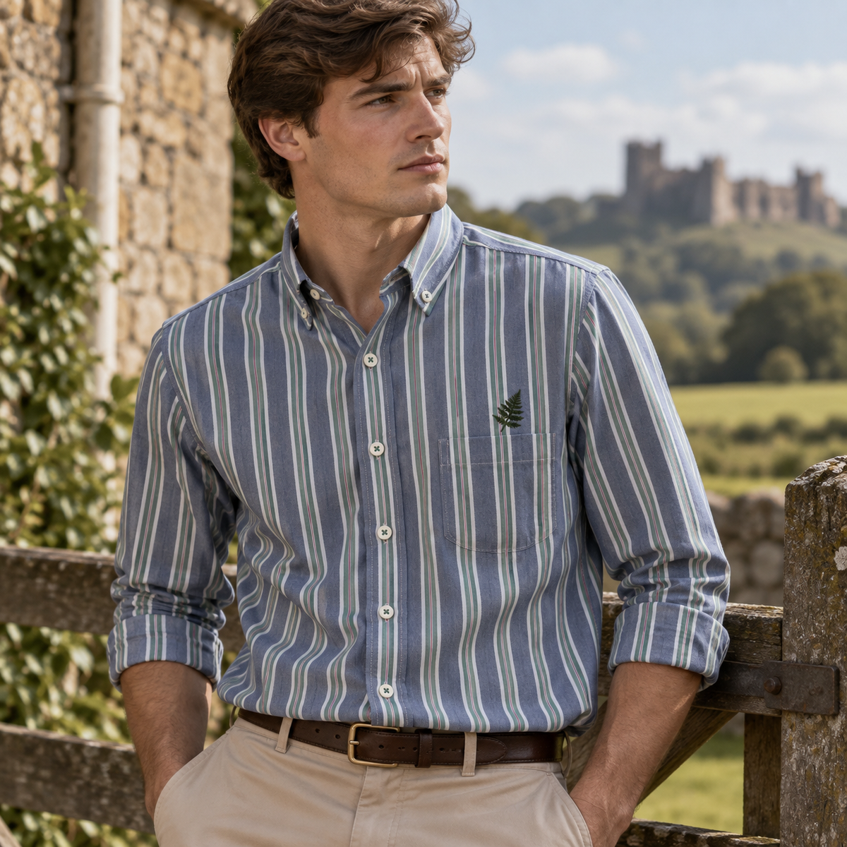 The Northumberland Slim Fit Shirt – Northumbrian Stripe