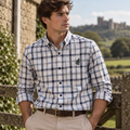 The Northumberland Slim Fit Shirt – Sky Blue Check