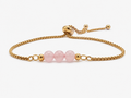 Small Rose Quartz Adjustable Bracelet