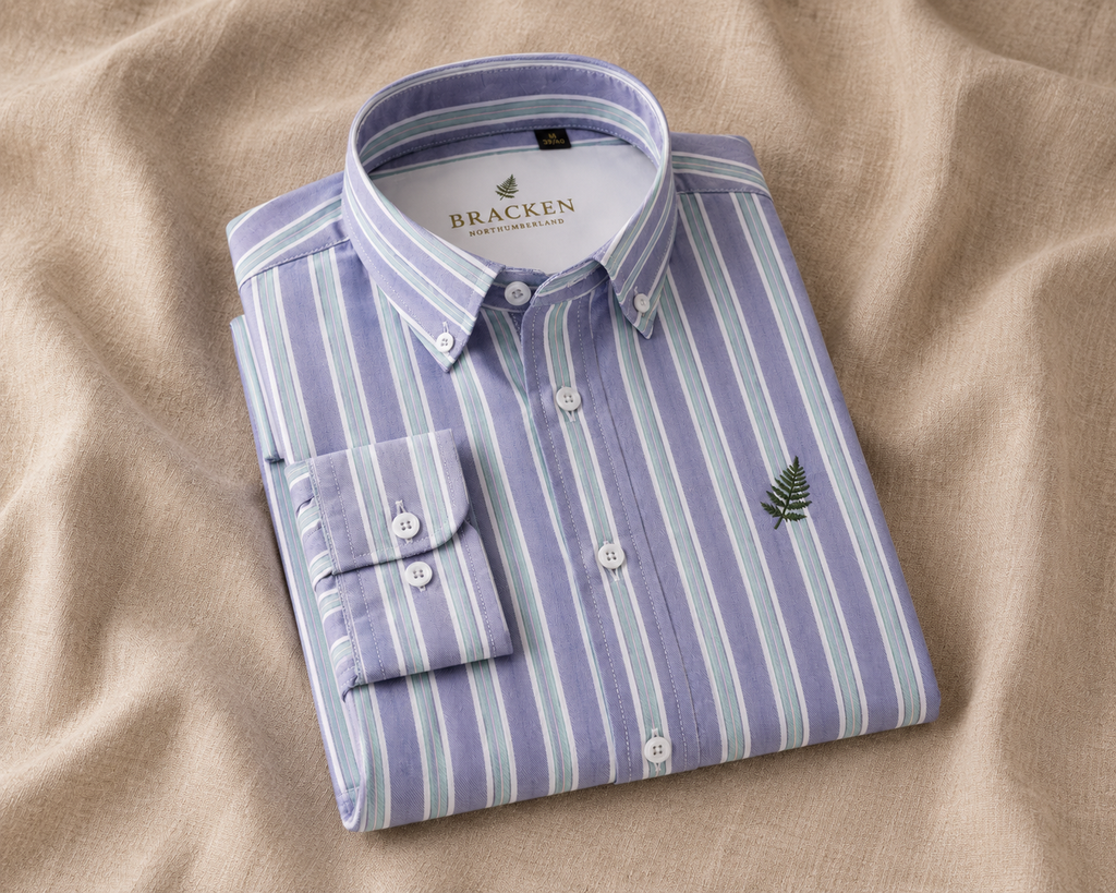 Gents' Country Shirt - Blue Stripe