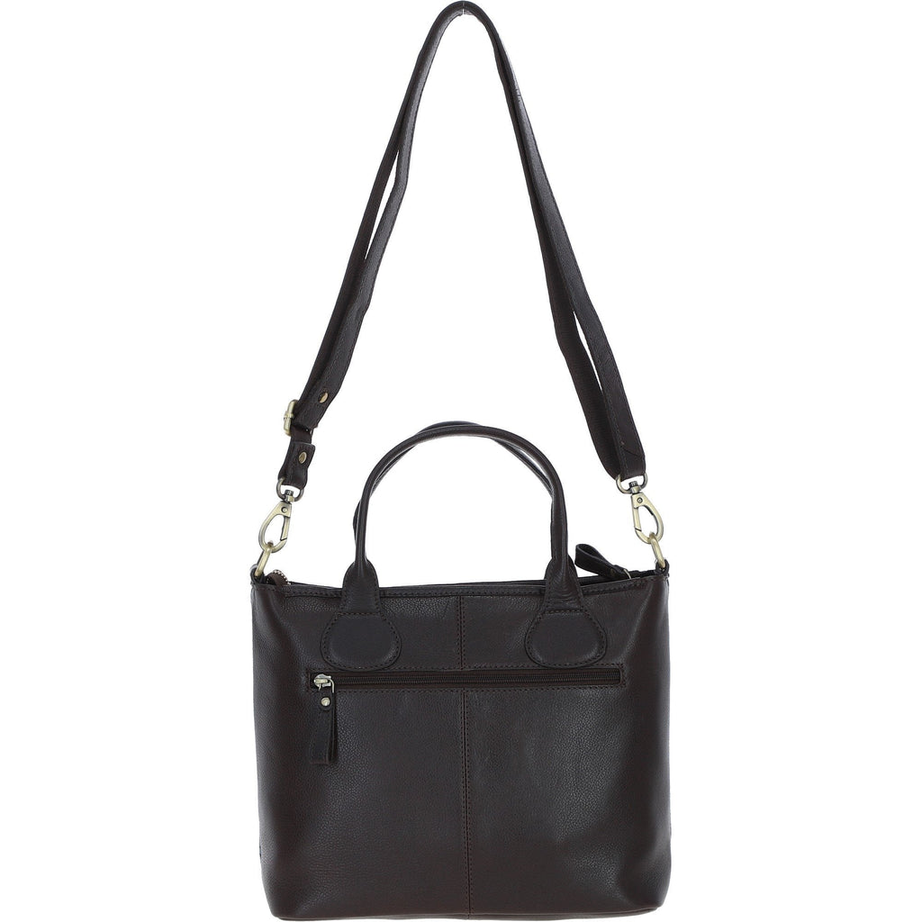Leather & Harris Tweed Large Shoulder Bag – Brown / Macleod, view 3