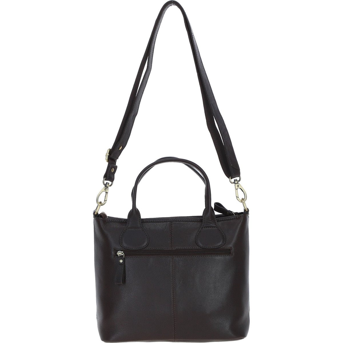 Leather & Harris Tweed Large Shoulder Bag – Brown / Macleod, view 3