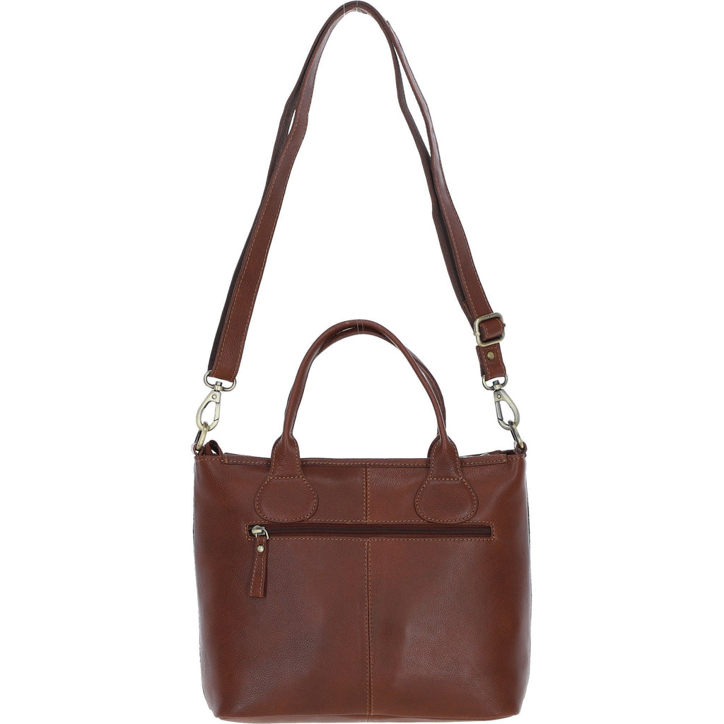 Leather & Harris Tweed Large Shoulder Bag – Tan / Macleod, view 3