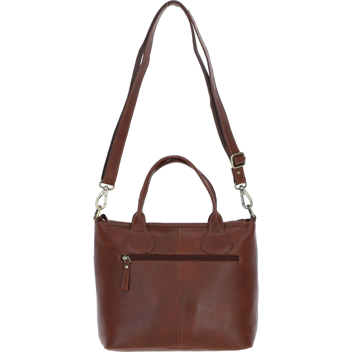 Leather & Harris Tweed Large Shoulder Bag – Tan / Macleod, view 3